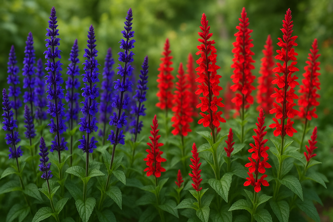 How to Grow Salvia 'Blue Monday' & Salvia 'John Fire Red' from Seeds in India