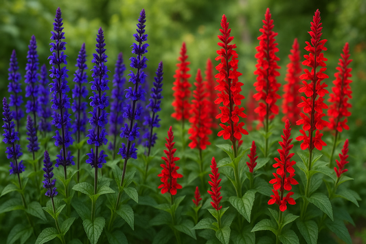 How to Grow Salvia 'Blue Monday' & Salvia 'John Fire Red' from Seeds in India
