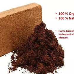 Cocopeat 500 gm Compressed  Block - Expands over 4 liters of Powder | Hydroponic Plants, Kitchen Gardening, Terrace Gardening for Indoor Plants and Outdoor Plants