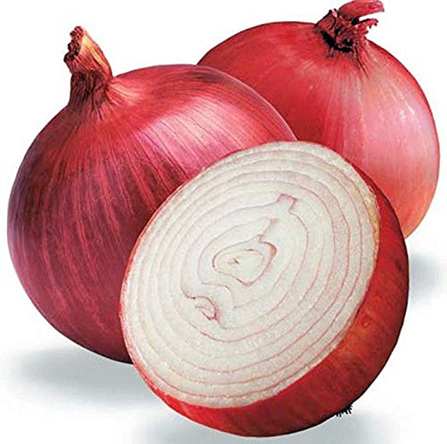 100 Premium Seeds of Red Onion / Pyaaz / Pyaj ( Onion Creole)